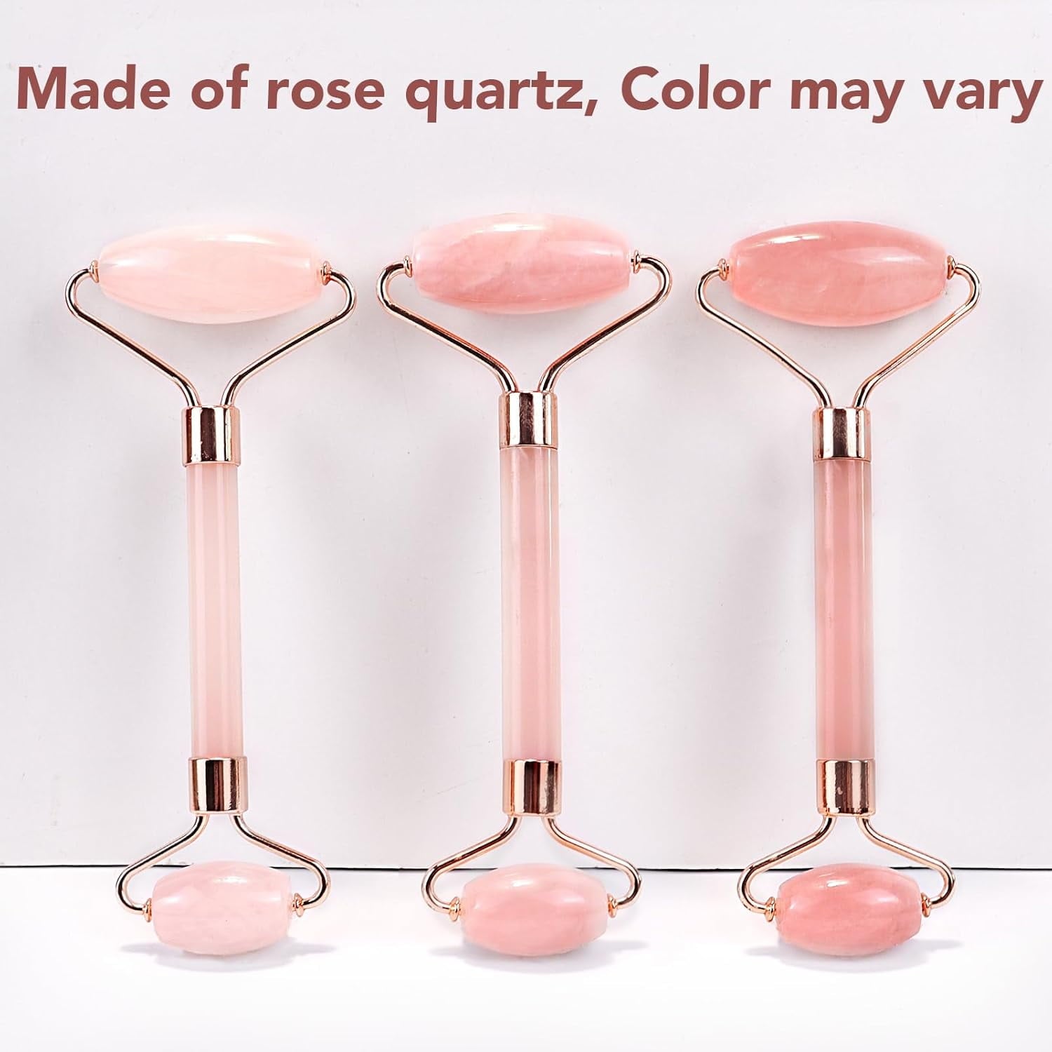 CozyNestFinds Face Massager Rose Quartz Face Roller &amp; Gua Sha Facial Tool Set, Muscle Tension Relief, Skin Care Gifts for Woman/Men, Skin Care Gifts