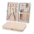 Manicure Set Nail Clippers Pedicure Kit, Professional Stainless Steel Personal Grooming Kit, 18 in 1 Nail Care Tools with Luxurious Leather Travel Case for men and women