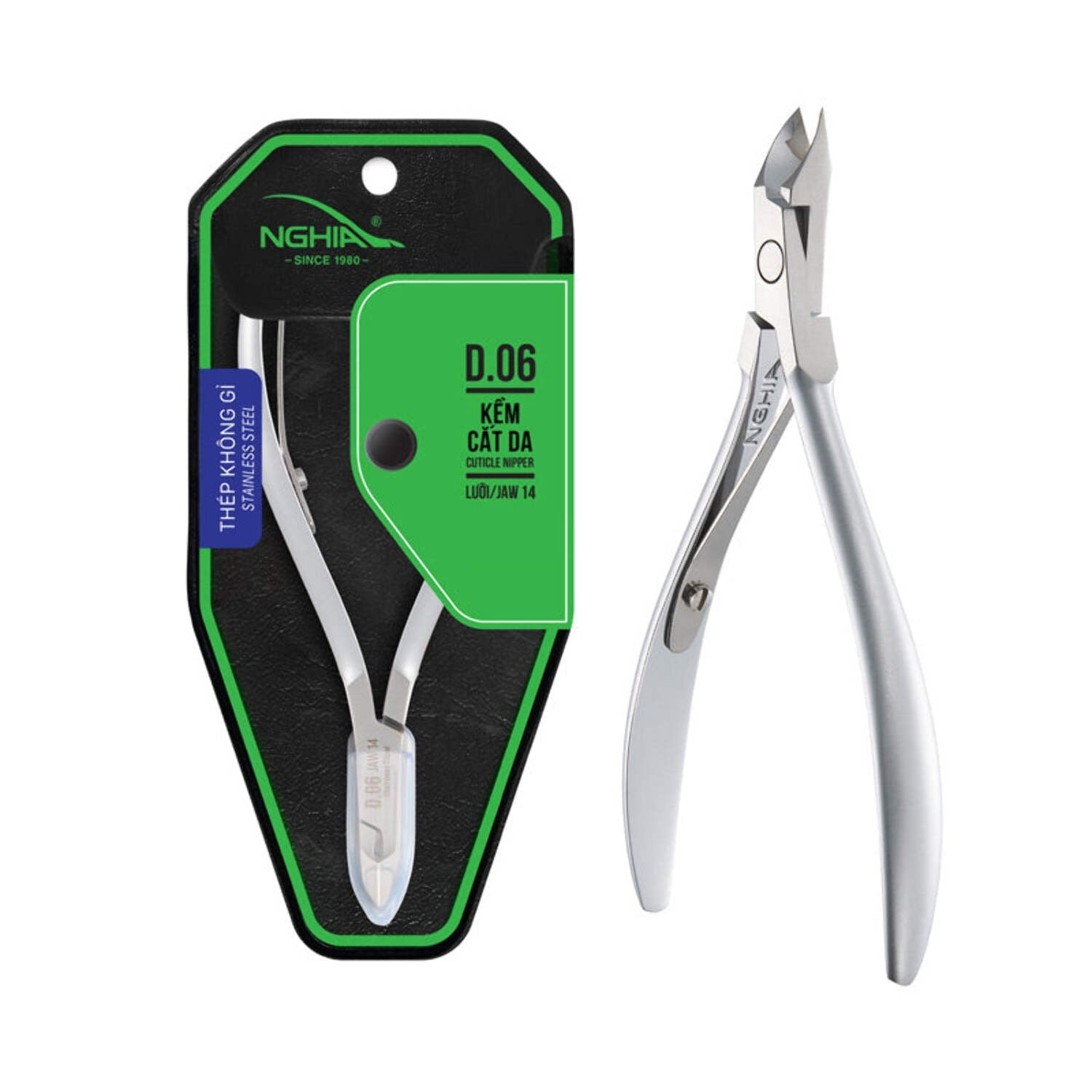Cuticle Nipper - D-06-14 (Stainless Steel)